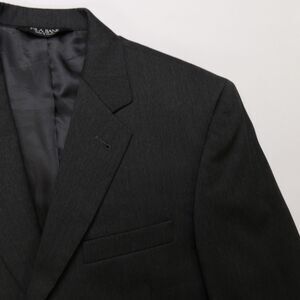 Jos A Bank Signature Sport Coat Blazer 38R Black Wool 2 Button